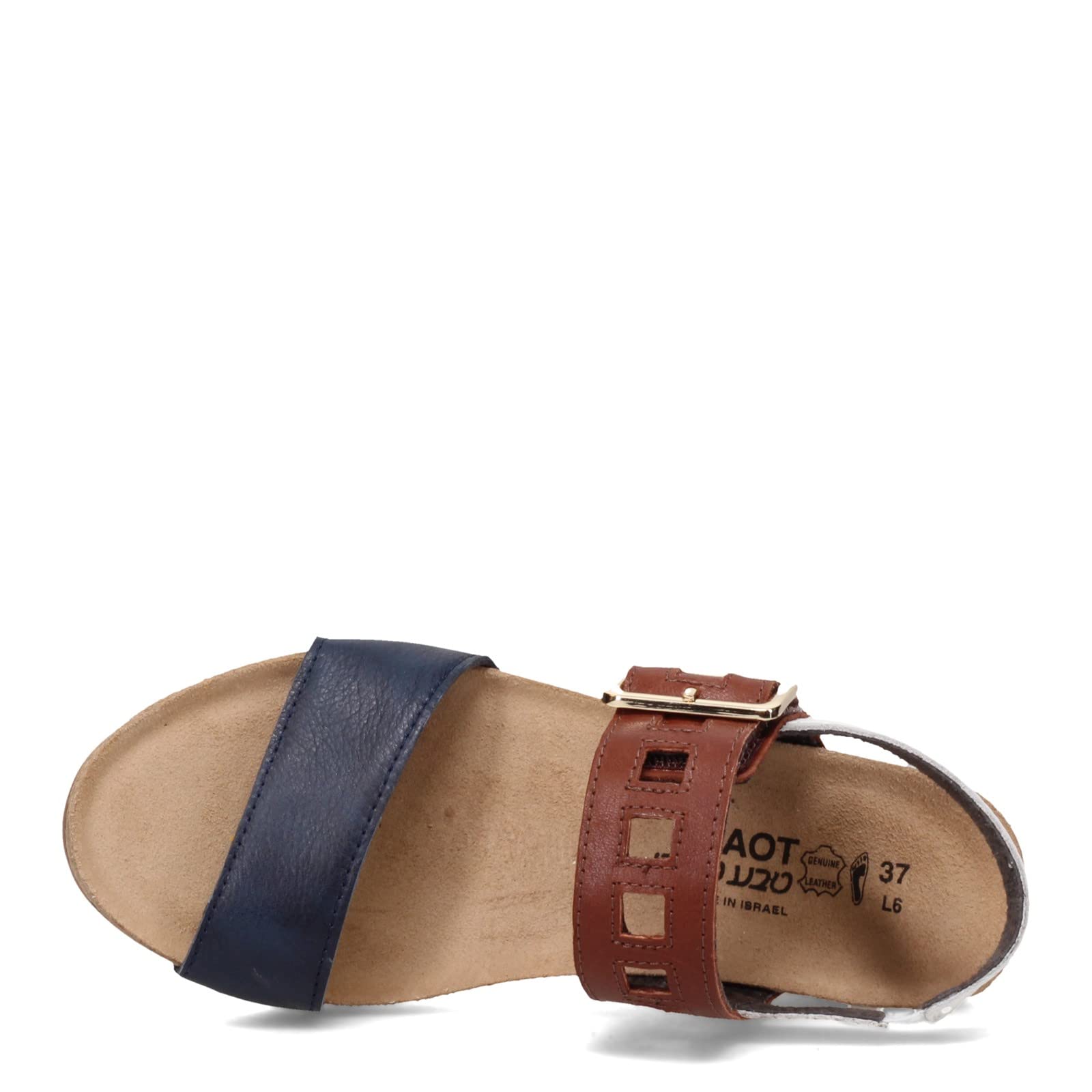 Naot Footwear Dynasty Women’s Wedge Sandal with Cork Footbed and Arch Support - Adjustable Three-Strap Sandal With Backstrap - Comfort and Support – Lightweight and Perfect for Travel - Narrow to Medium to Narrow Fit