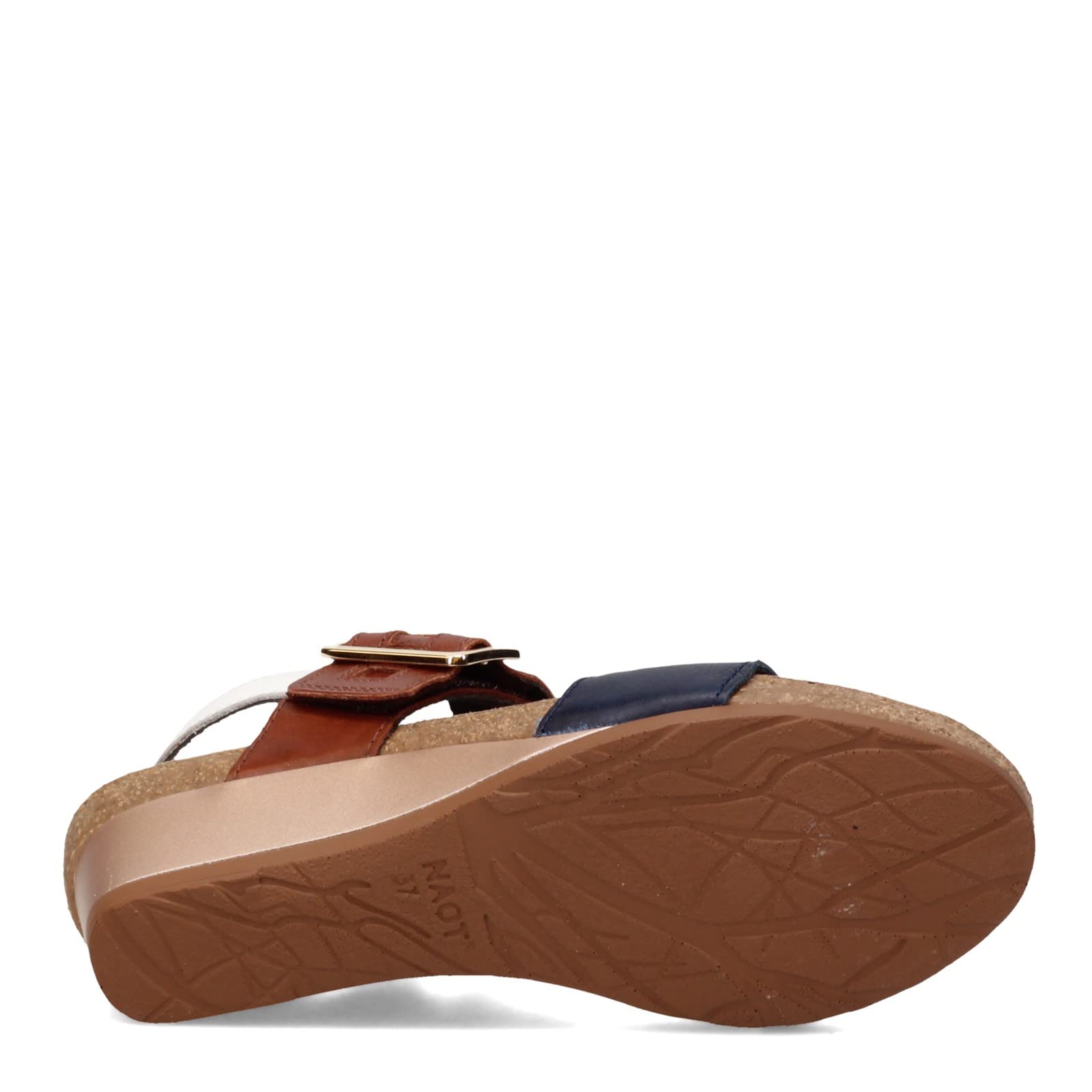 Naot Footwear Dynasty Women’s Wedge Sandal with Cork Footbed and Arch Support - Adjustable Three-Strap Sandal With Backstrap - Comfort and Support – Lightweight and Perfect for Travel - Narrow to Medium to Narrow Fit