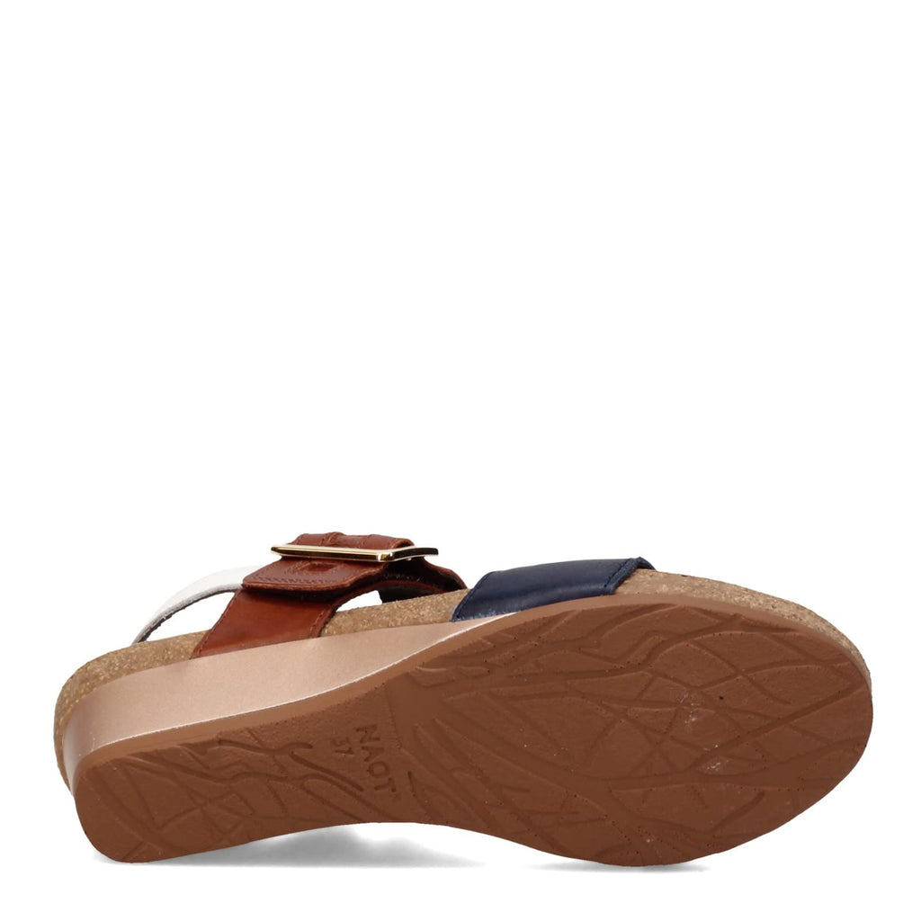 Naot Footwear Dynasty Women’s Wedge Sandal with Cork Footbed and Arch Support - Adjustable Three-Strap Sandal With Backstrap - Comfort and Support – Lightweight and Perfect for Travel - Narrow to Medium to Narrow Fit