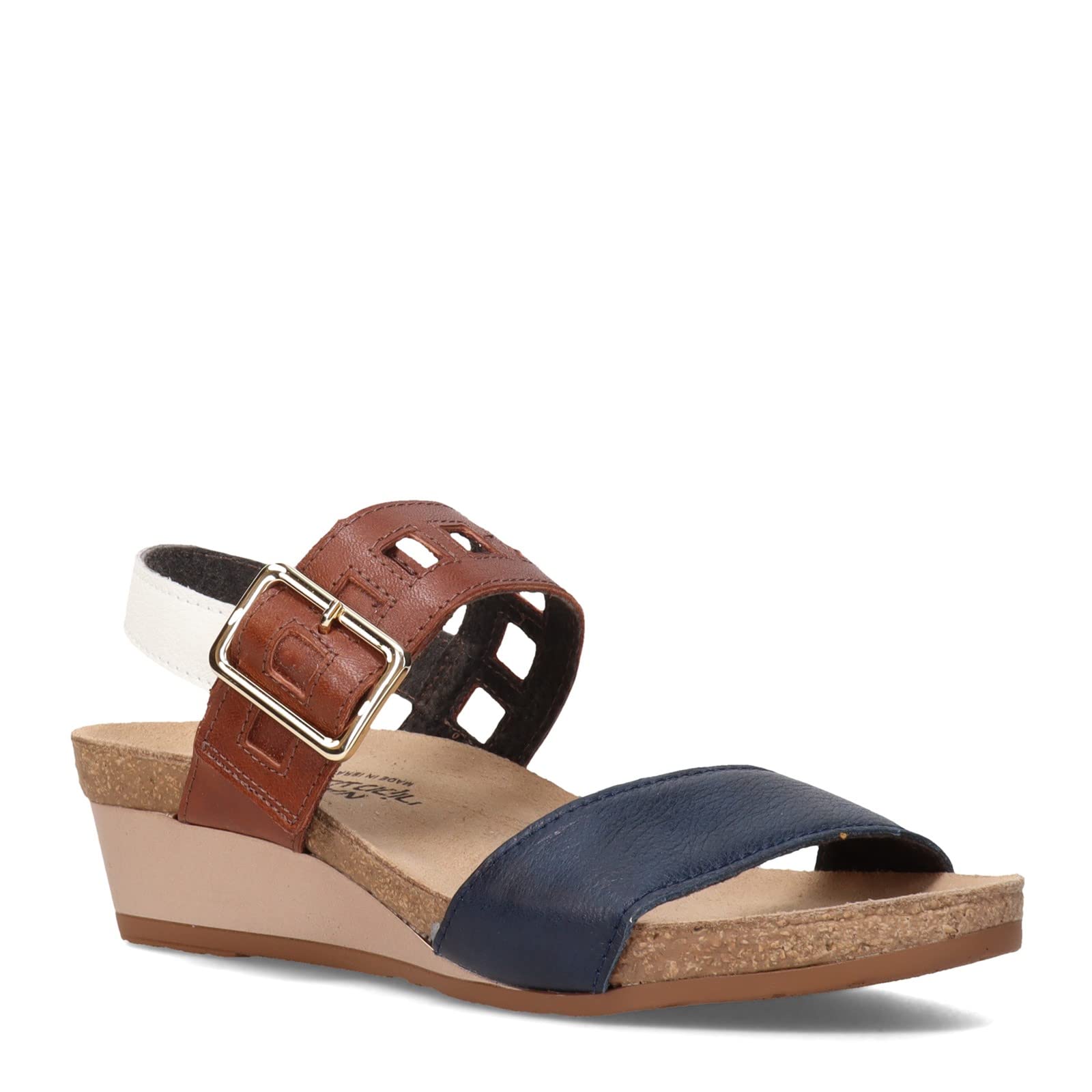 Naot Footwear Dynasty Women’s Wedge Sandal with Cork Footbed and Arch Support - Adjustable Three-Strap Sandal With Backstrap - Comfort and Support – Lightweight and Perfect for Travel - Narrow to Medium to Narrow Fit
